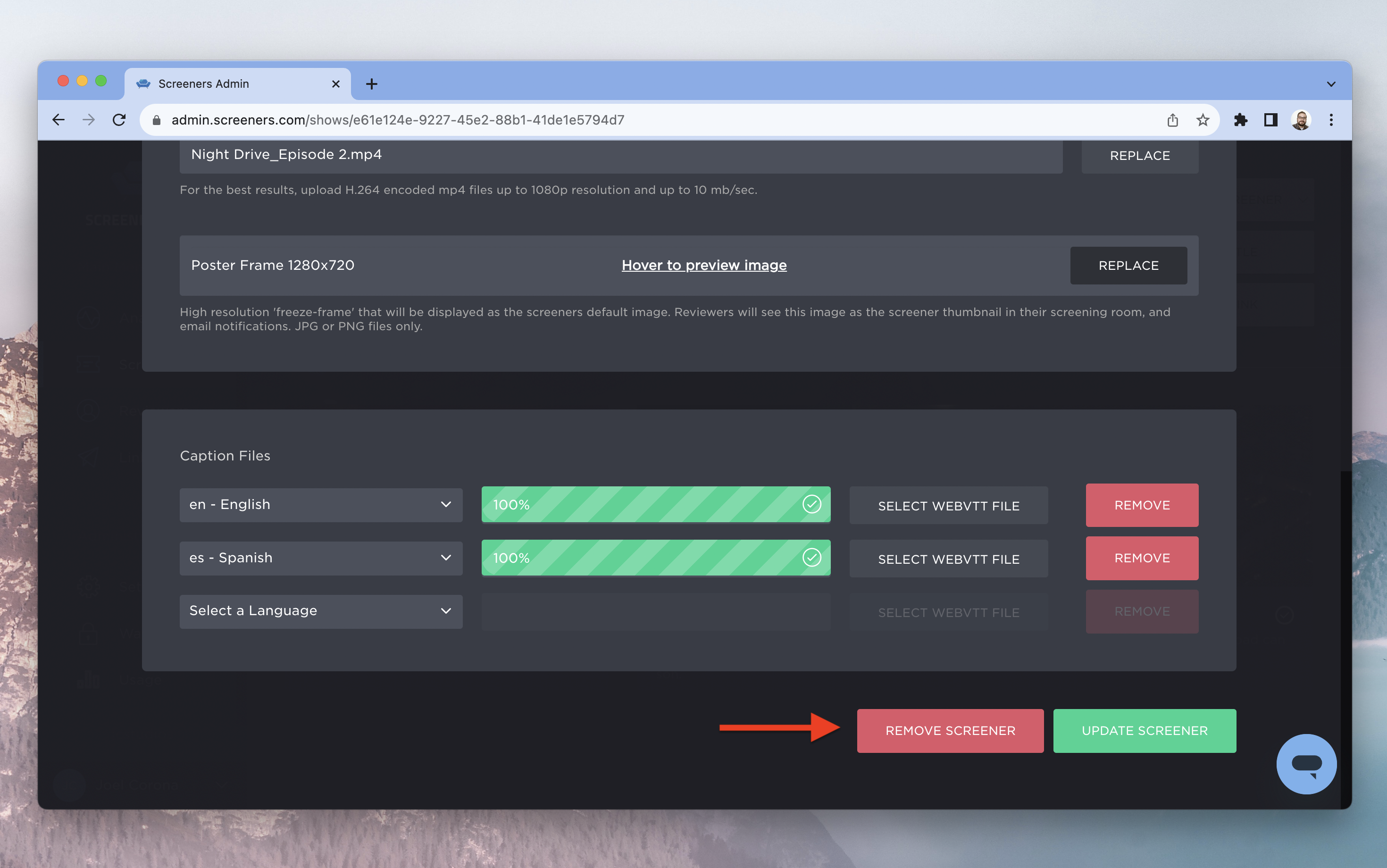 4-Remove Screener Button.png