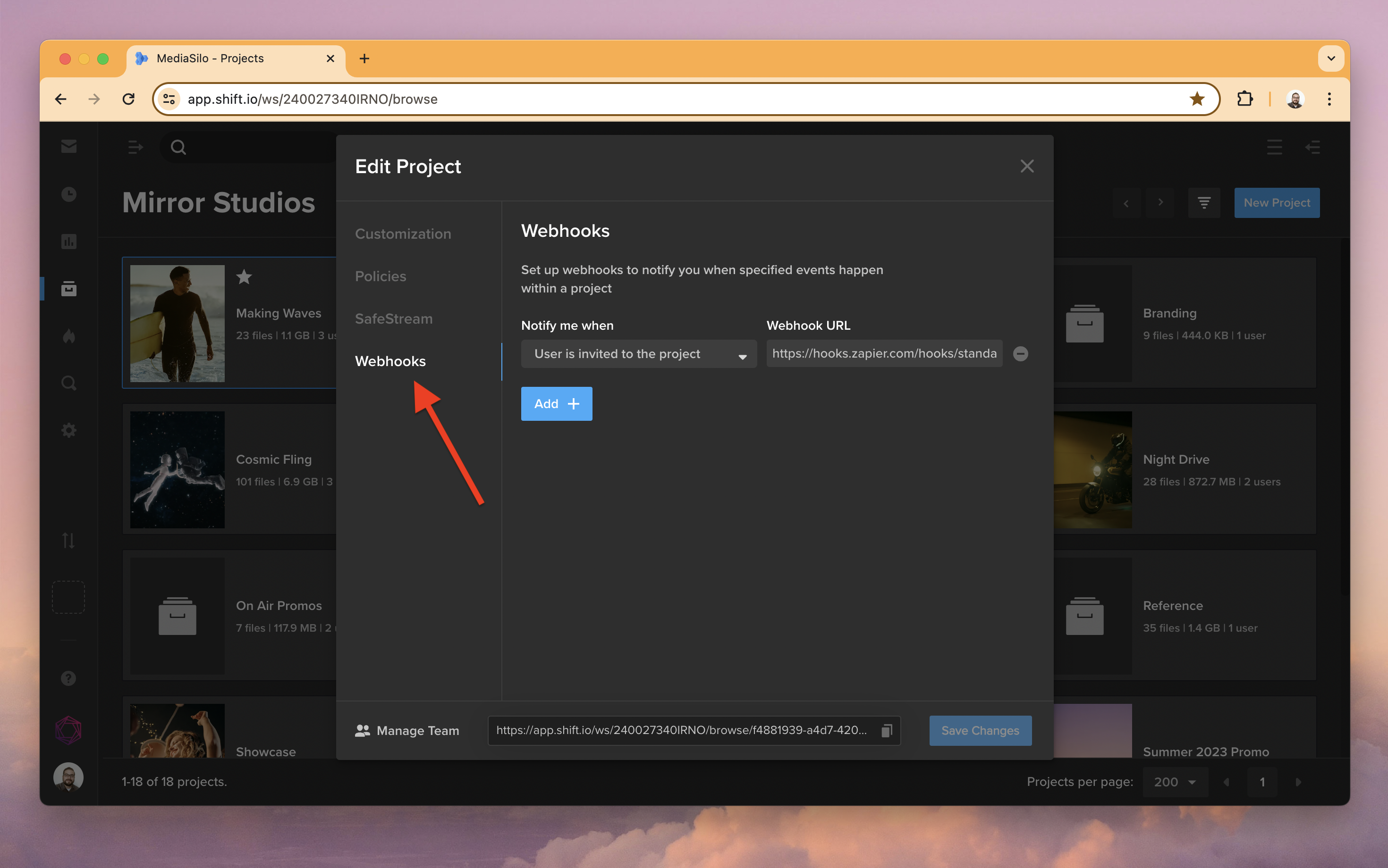 2-Webhooks Section.png