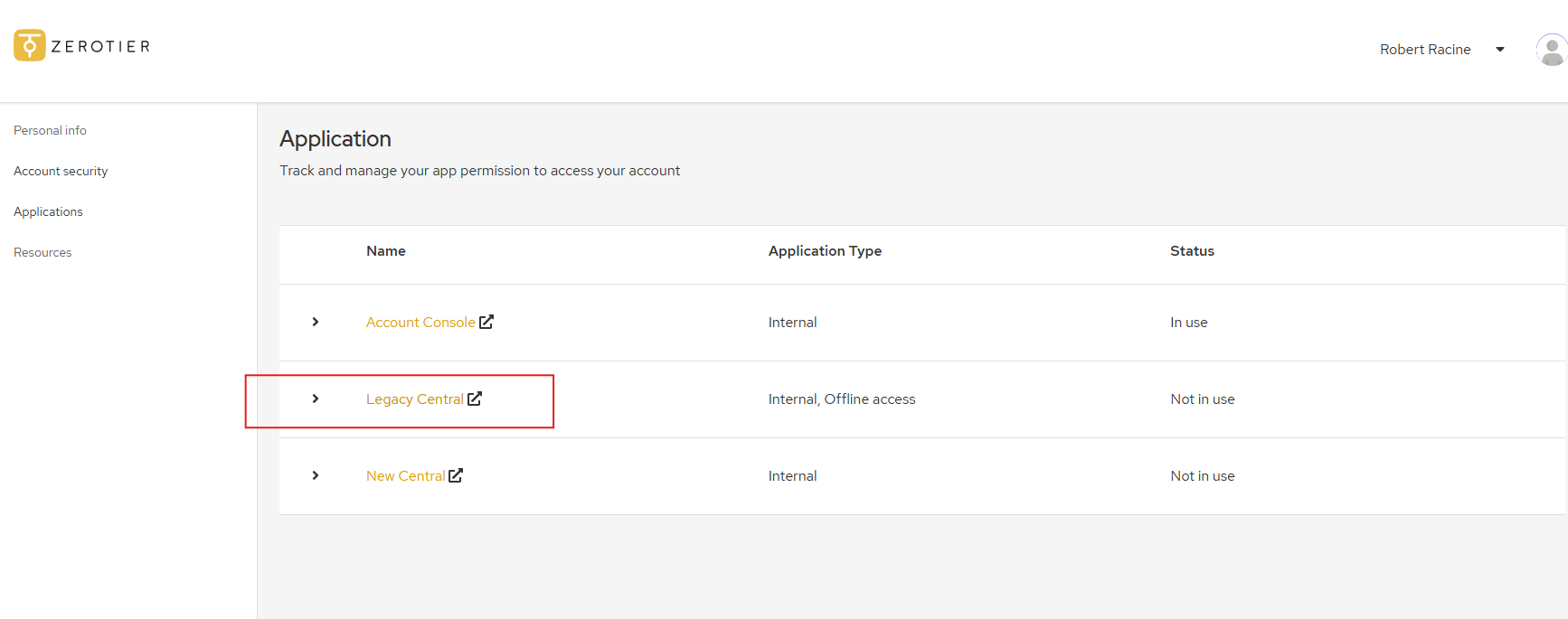 Legacy Central Application Selection.png